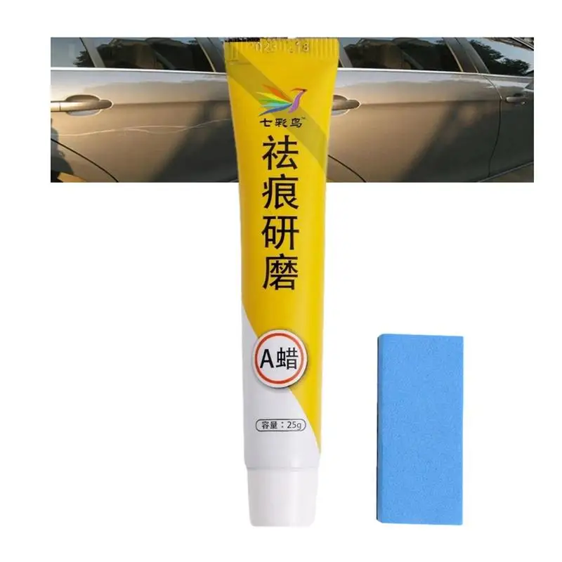 

Car Paint Scratch Repair Kit Polish Wax Scratch Remover Agent With Sponge Automobile Cleaning For Light Scratches Swirls Oxide