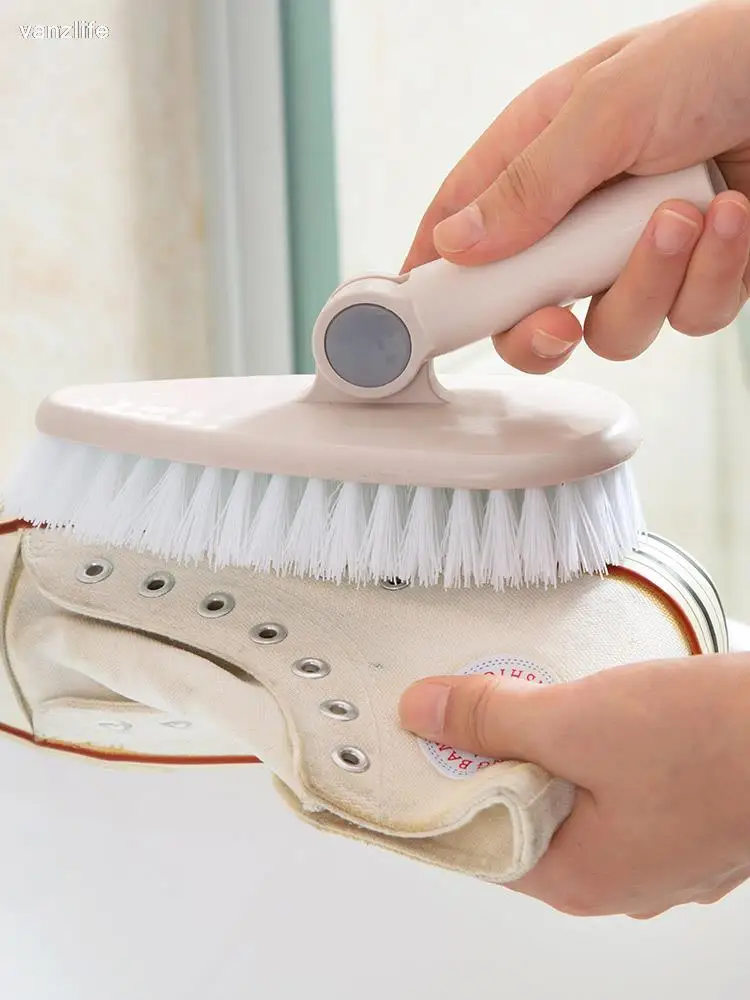 vanzlife Household bathroom long-handled brush outdoor floor tile ceramic tile to scrub brush toilet bath floor cleaning brush 5