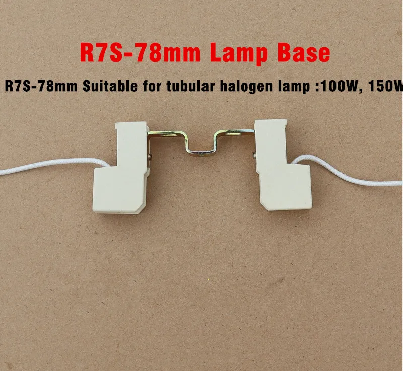 78/118/189mm R7S Flood Halogen Light Bulb Ceramic Lamp Base Holder Adapter Socket R7S Lampholders Stage Lights Holder X1 Pottery