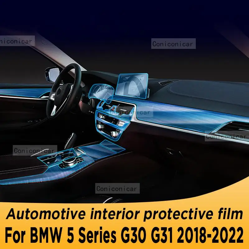 

For BMW 5 Series G30 G31 2018-2022 Gearbox Panel Navigation Automotive Interior Screen Protective Film TPU Anti-Scratch Sticker