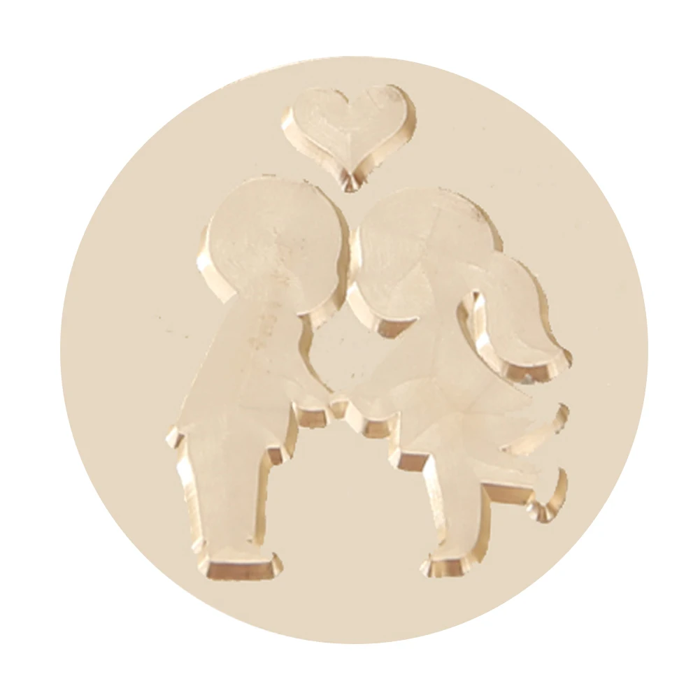 Brass Head Paint Seal Retro DIY Envelope Wax Seal Stamp Classic Wedding Decor