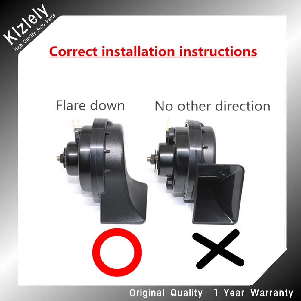 Snail Type Horn For KIA Carnival K5 Sorento Picanto 12V 410/510Hz Loud AutoHorn 110-125Db Twin Tone Waterproof Car Horns