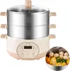 Electric Food Steamer for Cooking, 2-Tier Stainless Steel Vegetable & Food Steamers, 15L Large Capacity, 1