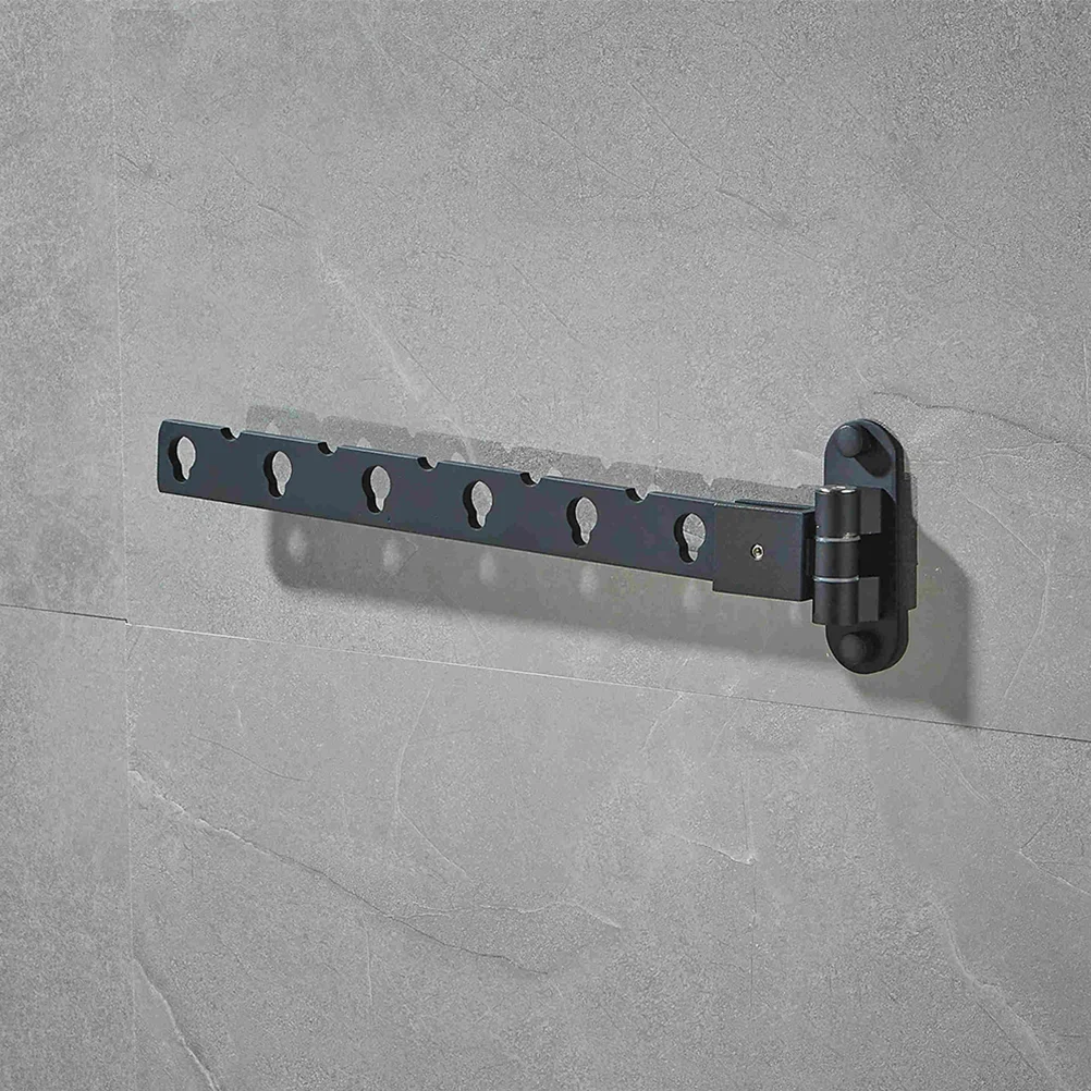

Folding Hanging Mount Clothes Drying Storage Hanger Coat Rod Closet Organizer Holder