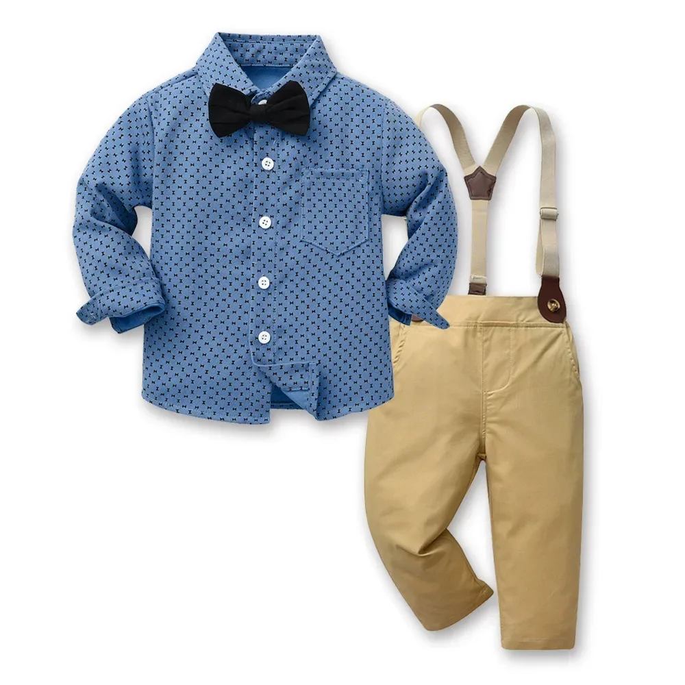 Boys Strap Pants Set 1