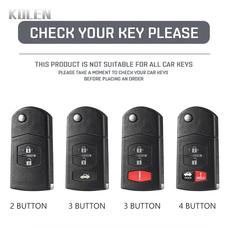 Premium Carbon Fiber Car Flip Key Case Cover - Enhanced Protection and Style