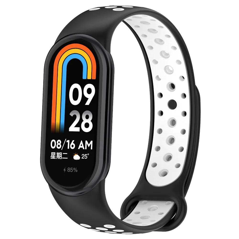 Two-Tone Silicone Smart Watch Replaceable Wristband and Sport Bracelet Accessories