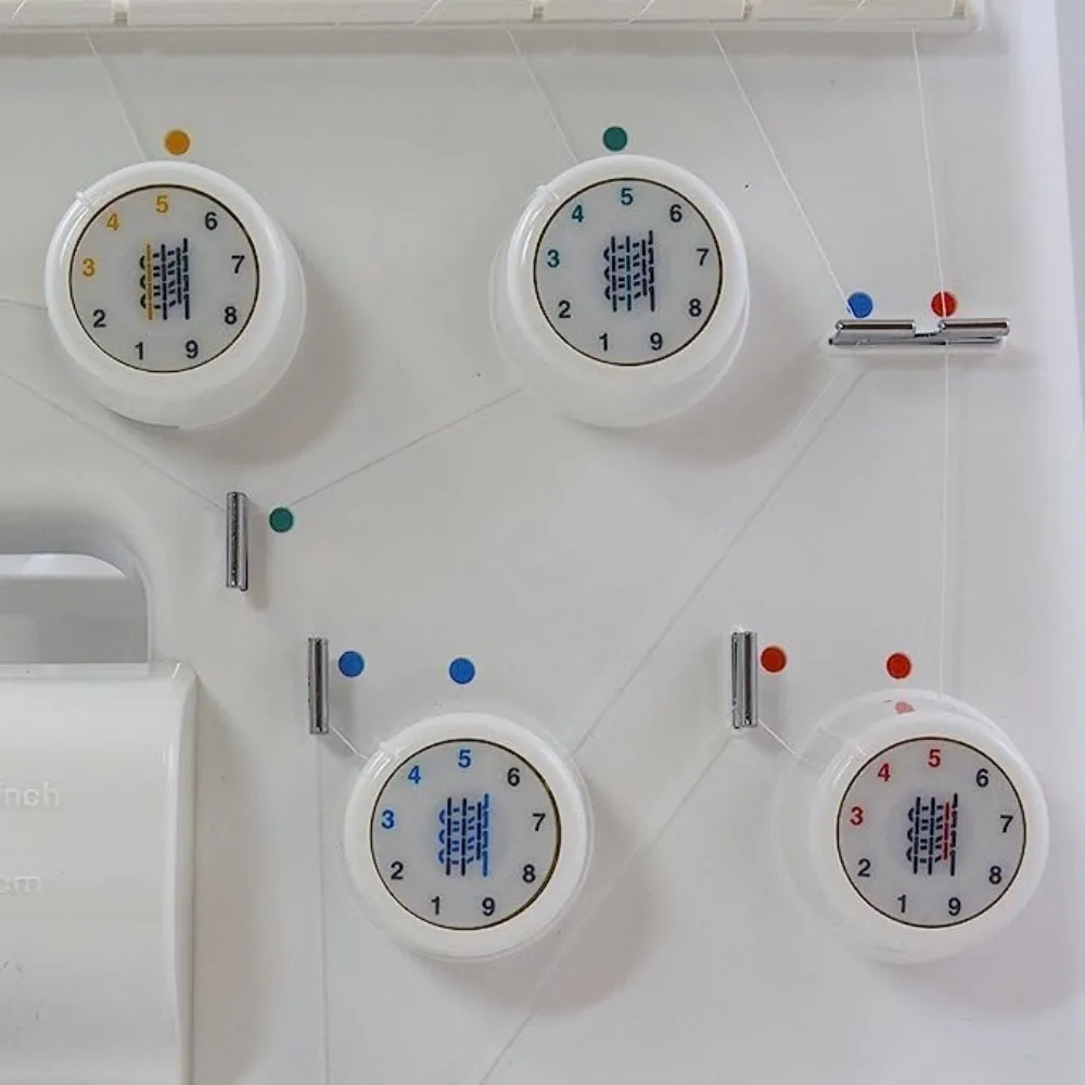 Portable Serger White Sews light to medium weight fabric Simple and easy to use, very suitable for beginners