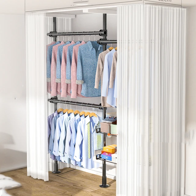 Doll Closet Wardrobe Clothing Organizer with 20 Clothes Hangers Decor -  AliExpress