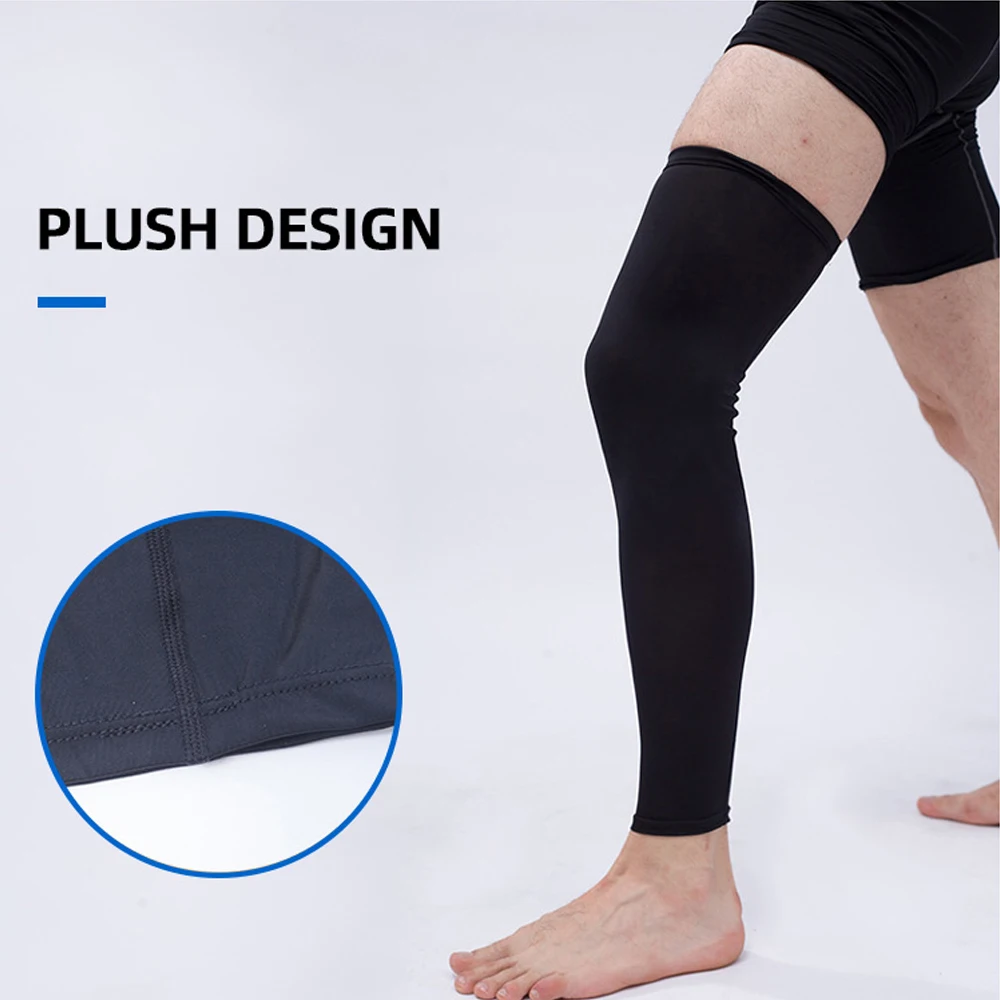Compression Leg Sleeve Full Length Leg Sleeves Sports Cycling Leg Sleeves  for Men Women, Knee, Thigh, Calf, Running, Basketball (4 Pieces,Black,XL) :  : Health & Personal Care