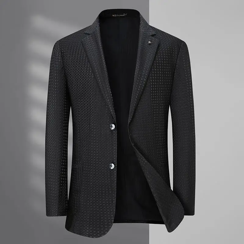 

5906-Men's small suit spring and autumn leisure business suit Korean version light cooked wind trend tide slim men's jacket