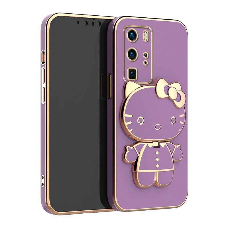 thumbnail image 1 of Hello Kitty Mirror Silicone Case For Xiaomi Redmi Note 12 12S 11 Pro Plus 11S 10 10S 9S 9 8 7 12C 10C 10X 9A 9C Plating Cover, 1 of 5