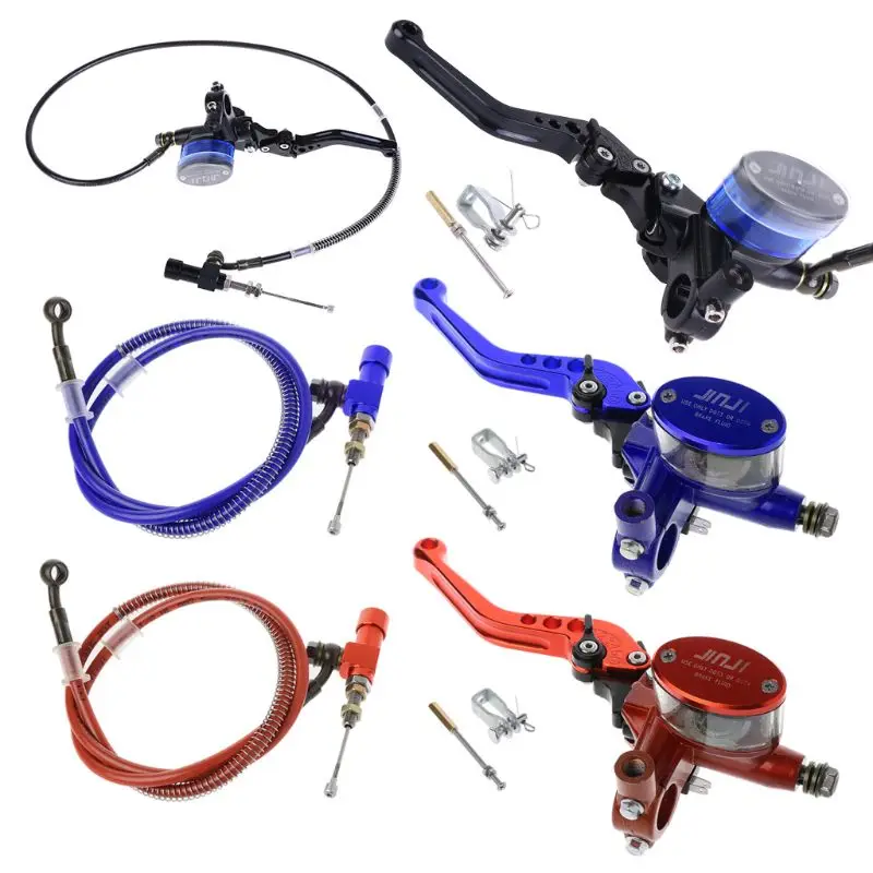 

090E Motorcycle 7/8" 22mm Cylinder Hydraulic Brake Clutch Lever Handle Set