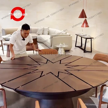 Expandable Walnut Dining Table 1