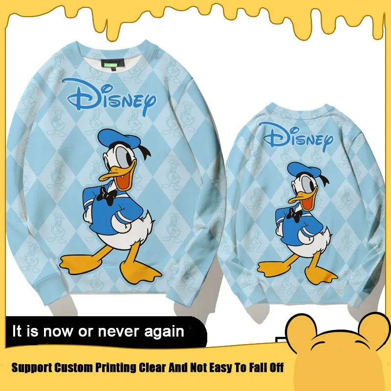 

Donald Duck Joint Hoodie Crewneck Men Early Autumn Thin Children Daisy Disney Around Cartoon Children's Clothes