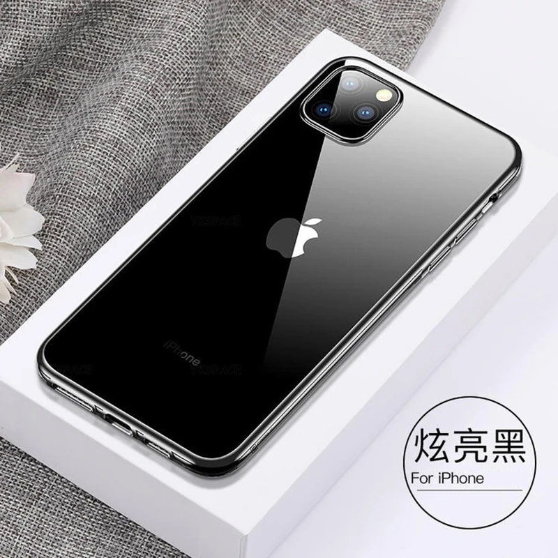 Luxury Silicone Phone Case with Soft TPU and Plated Edges