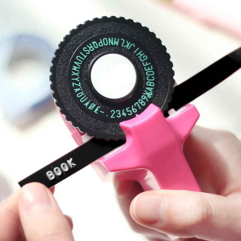 Embossing Machine 3D Embossing Typewriter Manual Label Machine for Household Curtain Decorative Tape Paper