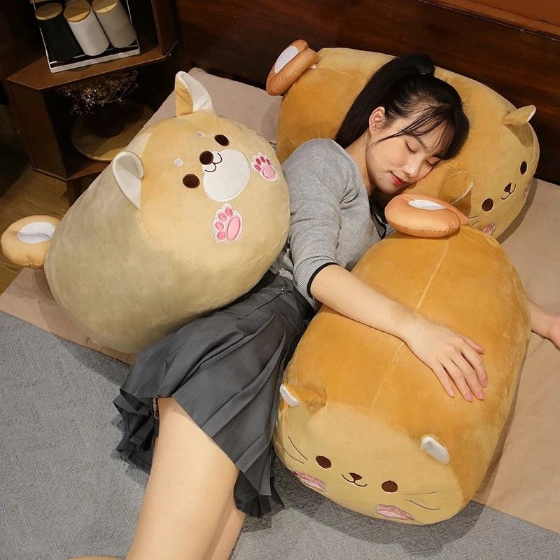 

70cm Huggable Japanese Shiba Inu Dog&Cats Plush Doll Soft Stuffed Animal Pillow Plush Toys for Child Sofa Bed Sleep Cushion
