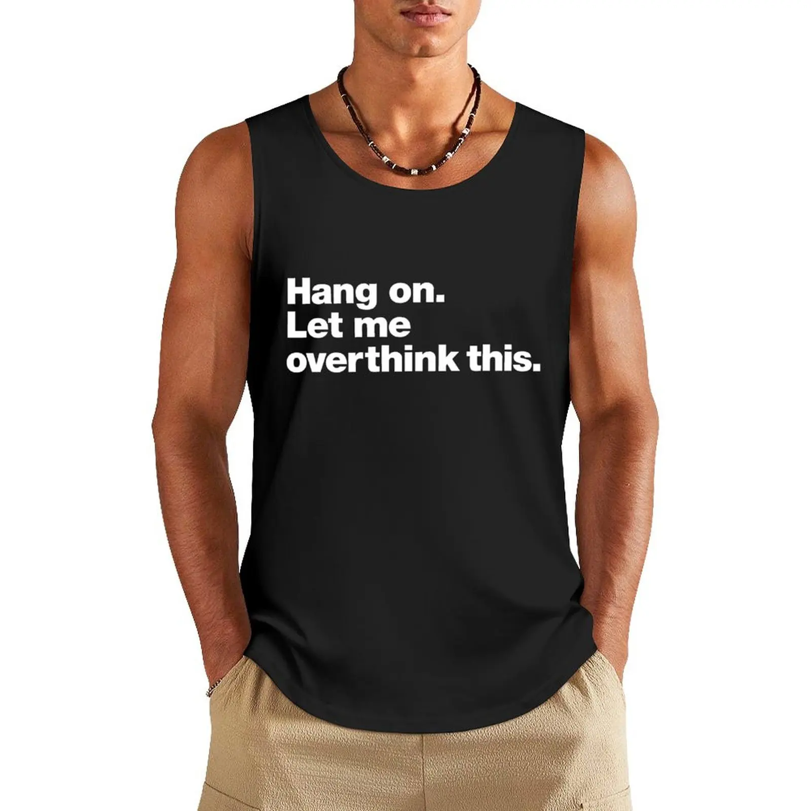 Hang on. Let me overthink this. Tank Top gym clothing men Men's clothing brands gym men