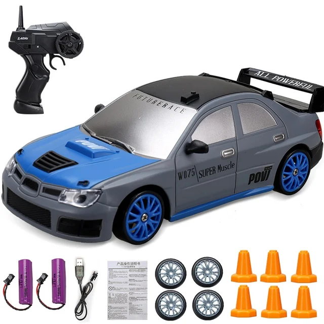 2.4G High speed Drift Rc Car 4WD Toy Remote Control AE86 Model GTR Vehicle Car RC Racing Cars Toy for Children Christmas Gifts - F 2B
