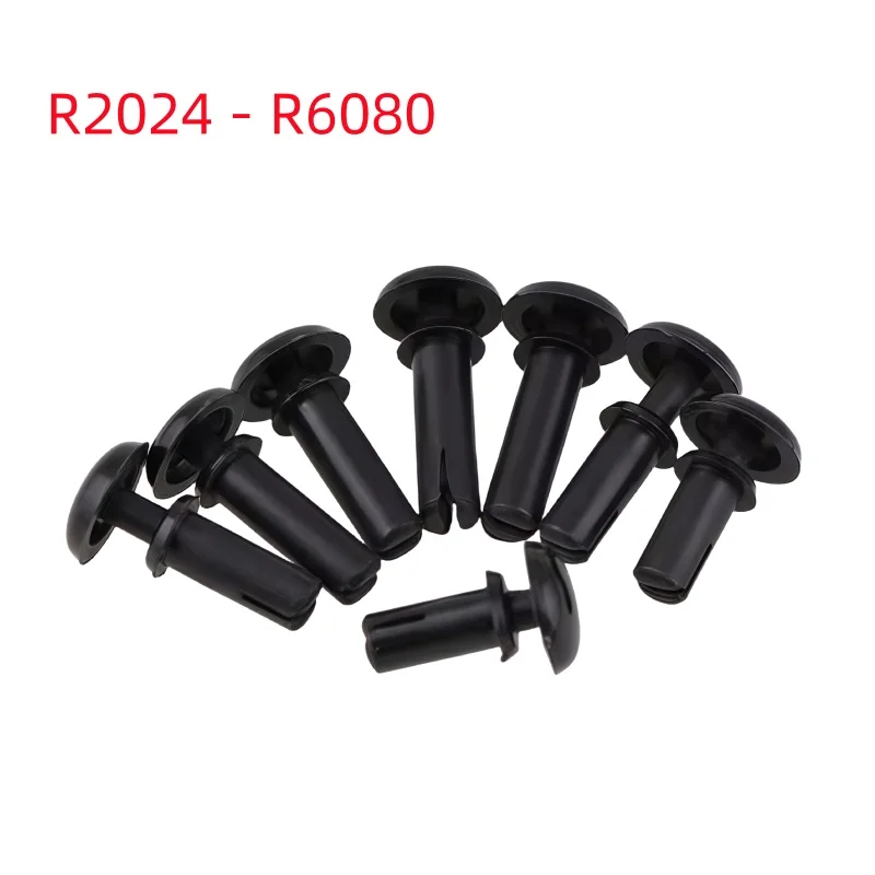 10pcs/50pcs R Type Nylon Rivet Black Plastic Snap Rivets PC Board ...
