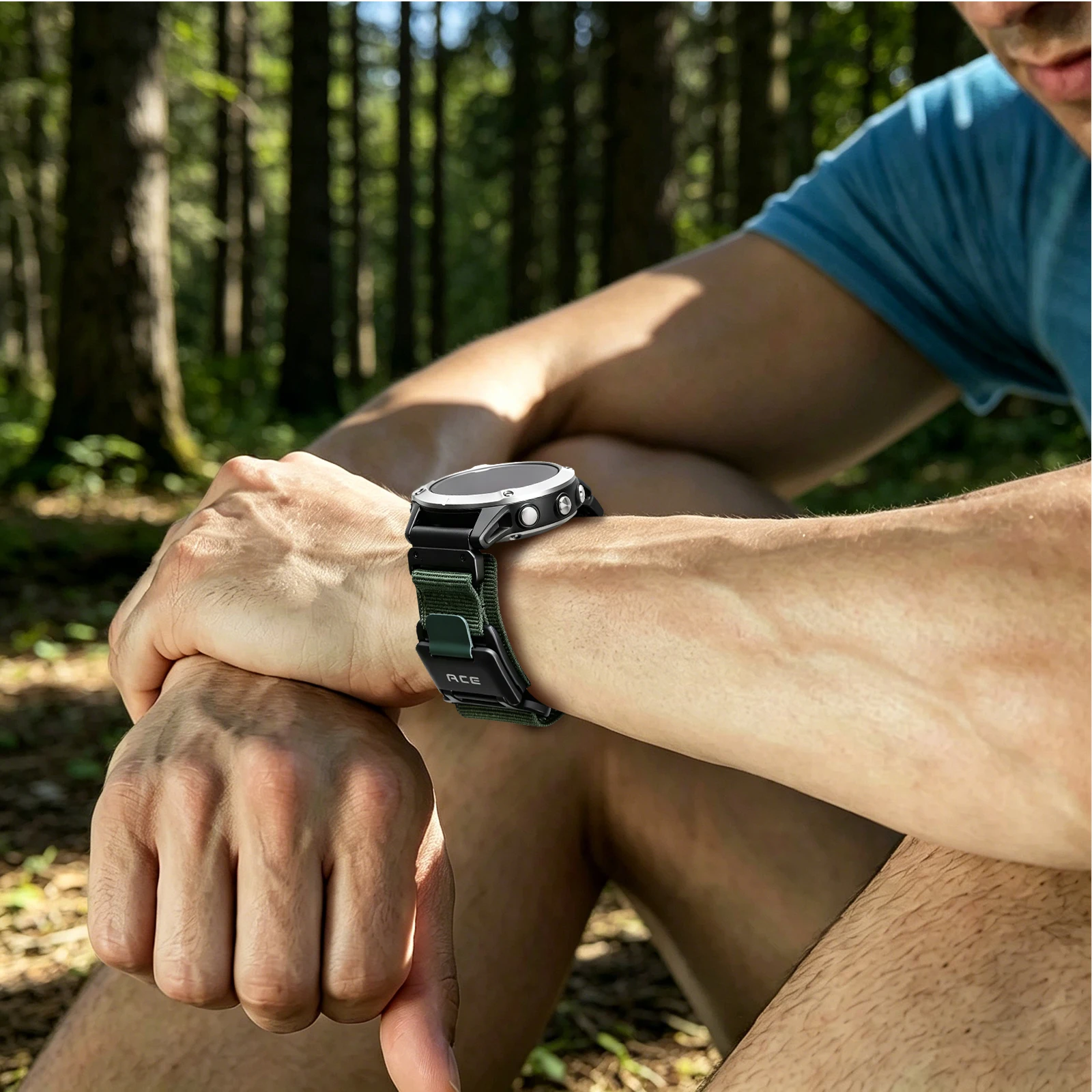 Durable Nylon Watch Strap - 26mm Wide, Adjustable Length