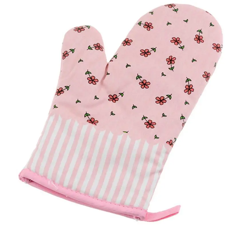 

Cartoon Cat Paw Oven Mitt with Lanyard Long Cotton Insulation Anti-scald Non-Slip Baking Glove Microwave Home Kitchen Gadget