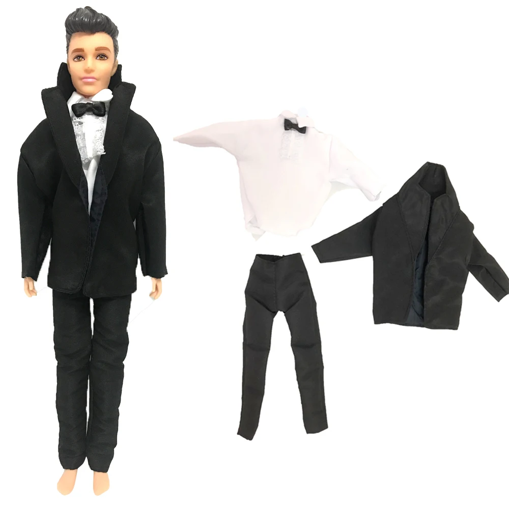 NK Official 1 Set 30cm Ken Doll Clothes Ken Suit Wedding Suit Boyfriend Ken Male Man Wear Clothes Tuxedo Dolls Accessories