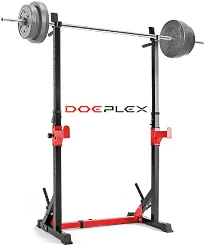 

[2023 Upgrade] Multi-Function Adjustable Squat Rack Exercise Stand - 550-Pound Capacity (/)
