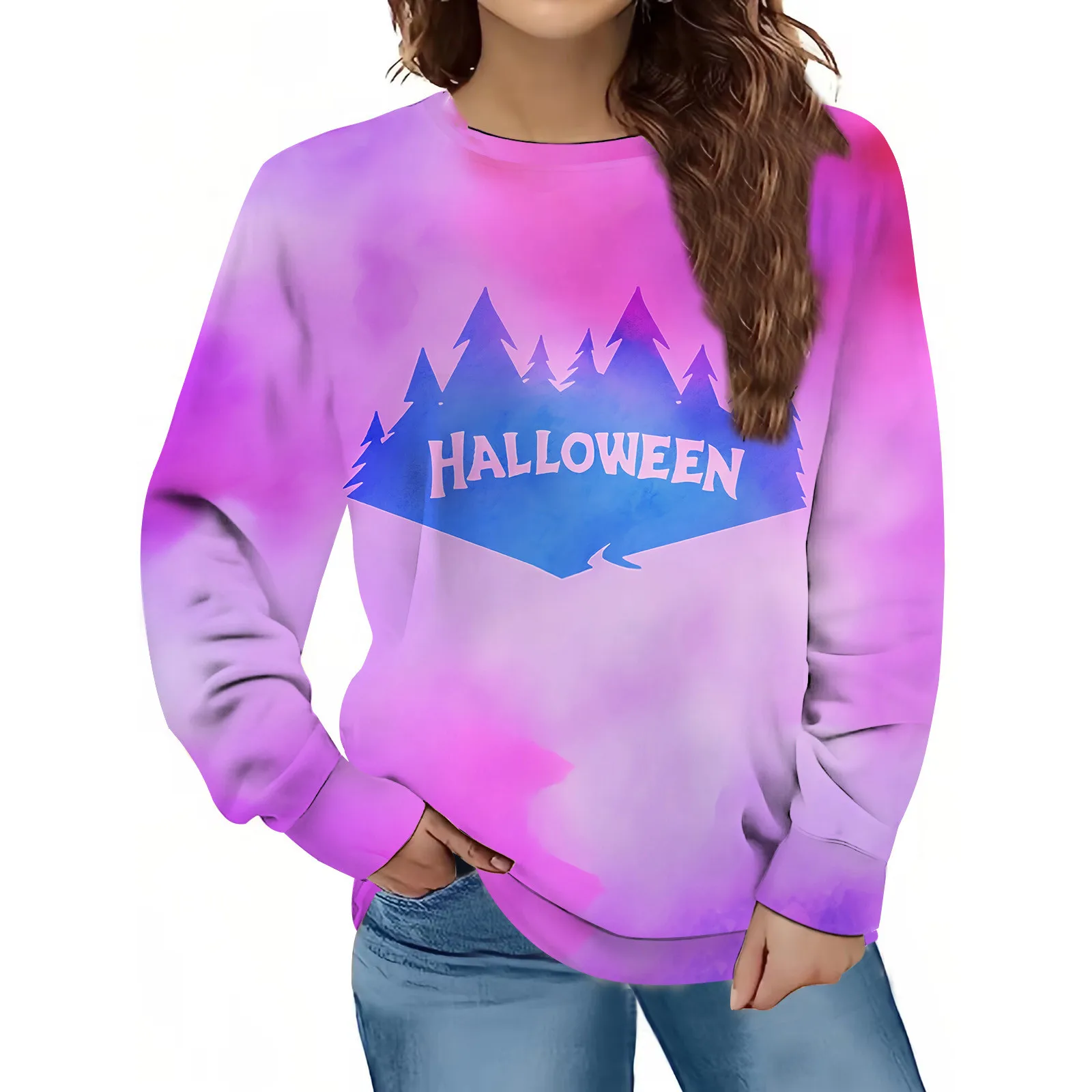 

Women's Digital Letter Printed Hoodie Loose Casual Top Sports Hip- preppy style