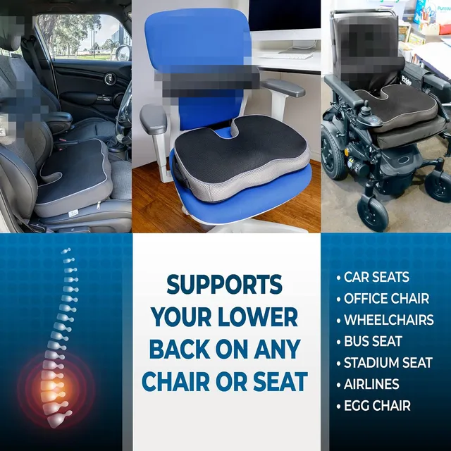 Coussin orthopédique antidérapant en mousse à mémoire de forme, coussin de Prostate pour coccyx, soulagement de la douleur, chaise confortable, siège de voiture 3
