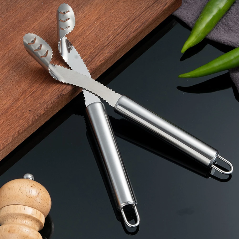 

Vegetable Tool Stainless Steel Pepper Corer Tool Serrated Edge Coring Tool Serrated Seed Remover Kitchen Tools
