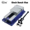CNC Hardened Metal 6" Precision Milling Drilling Machine Bench Clamping Lock Down Vise 6 Inch Jaw Width Drill Press Vice Clamp 1