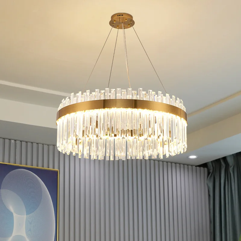 

Nordic Led Luxury Chandeliers Crystal Pendant Lights for Living Dining Room Kitchen Gold Pendant Light Decor Indoor Lighting