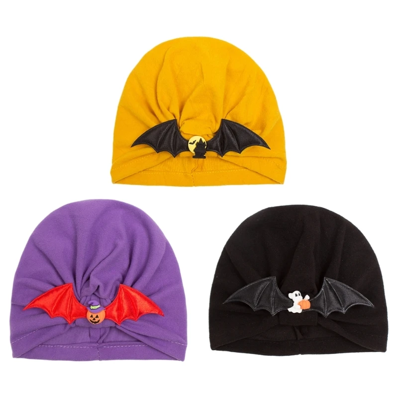 

Pumpkin Devil Baby Hat Stylish Baby Hat with Bow HairpinFashionable Halloween Accessory for Dressing up Your Baby Gift