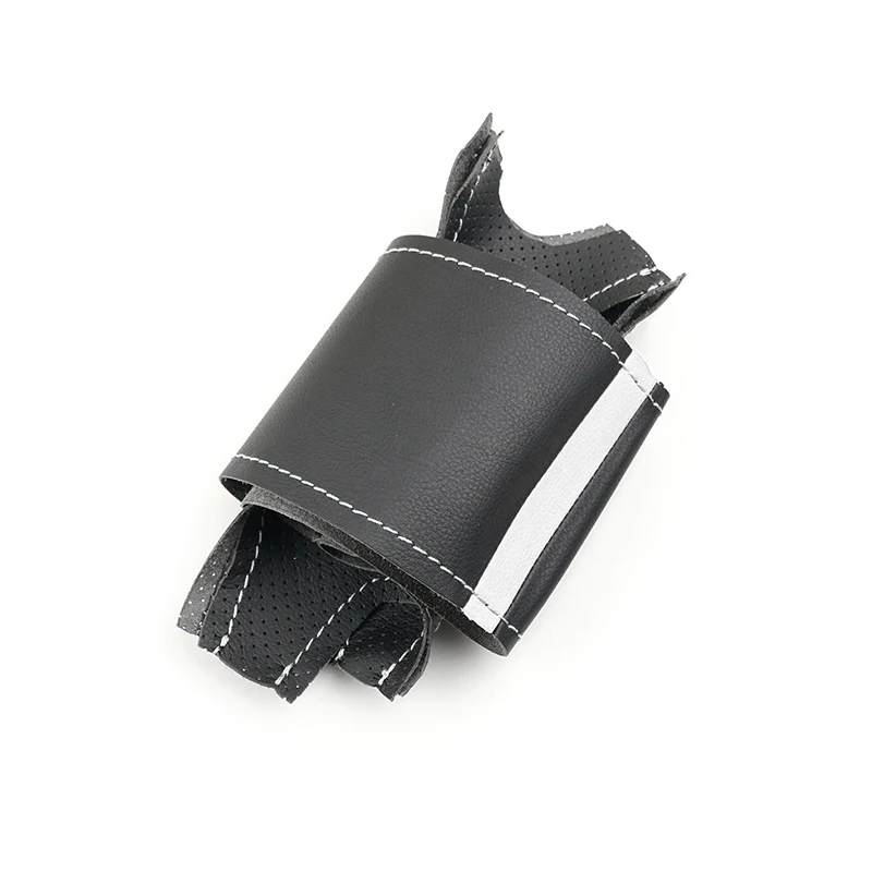 Luxurious Perforated Leather Steering Wheel Cover for Premium Cars
