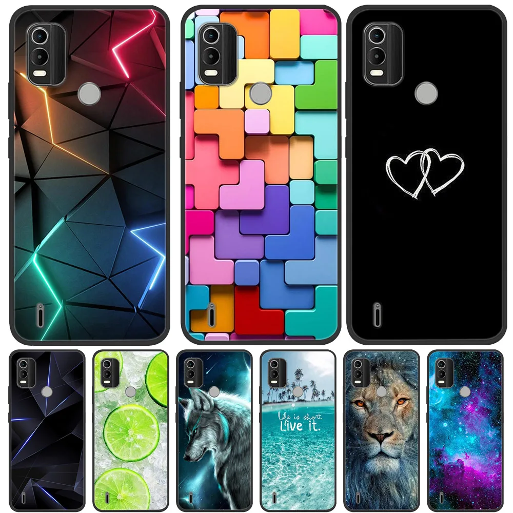 Nokia C21 Plus Black Silicone Soft Phone Case Cover