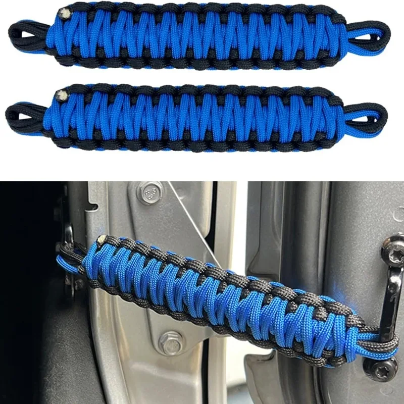 Parachute Rope Braided Strap JK-JL Wrangler Conversion Parts Door Limit Tie Downs Fixed Braided Rope for Heavy Duty