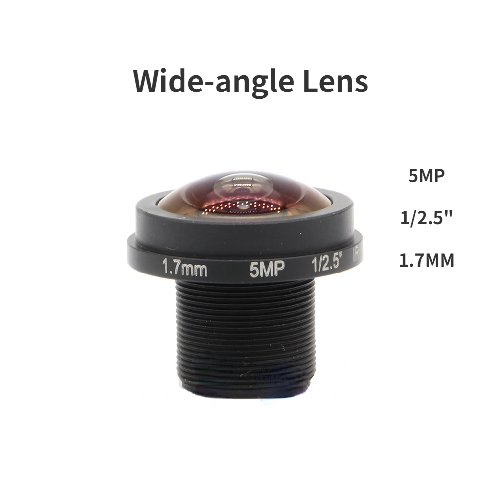 1.7-2.5mm Fisheye Lens 3MP 5MP For HD CCTV IP Camera M12 180 Degree Wide Angle Panoramic CCTV Lens