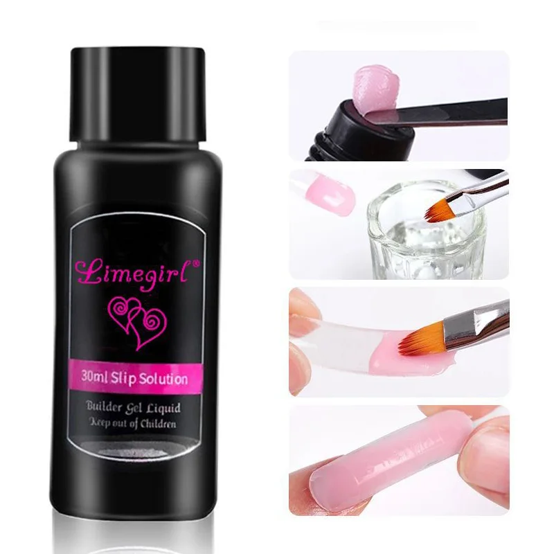 Nail extension glue set, special manicure set for beginners, pink glitter powder, manicure light therapy nail polish glue set 5