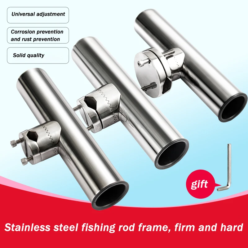 Marine Fishing Rod Holder 316 Stainless Steel Adjustable Hardware  Accessories Yacht Speedboat Fishing Boat - AliExpress