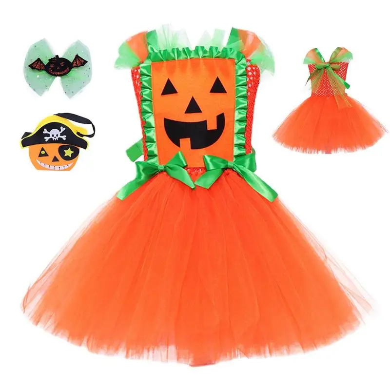 

Girls Halloween Romper Dress Ghost Costume Dress With Bag Summer Clothes Princess Pageant For Party Cosplay 311 Years Old
