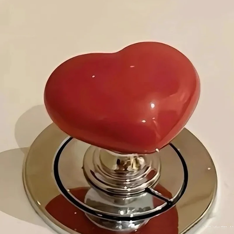

Пресс для унитаза в форме сердца, кнопка для унитаза в форме сердца, кнопки для резервуара для воды в ванной, кнопочный переключатель, декор для ванной комнаты, защита для ногтей