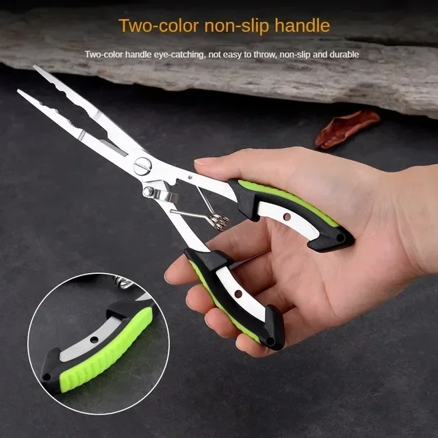 EASYFISH Durable Lengthened Fishing Scissors Fishing Line Cutter Pliers  Portable Cutting Fish Line Tong Fishing Tied Hook Pliers - AliExpress