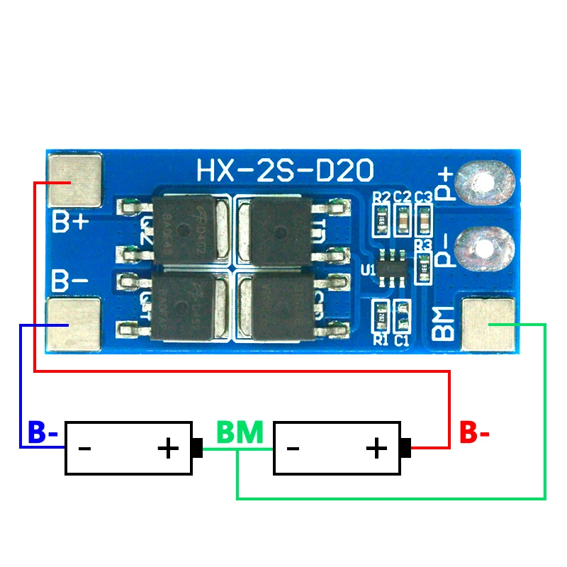 Lithium Battery Board 2S 3A 4A 5A 8A 10A 13A 20A 7.4V 8.4V Li-ion 18650 Protection BMS Standard Balance