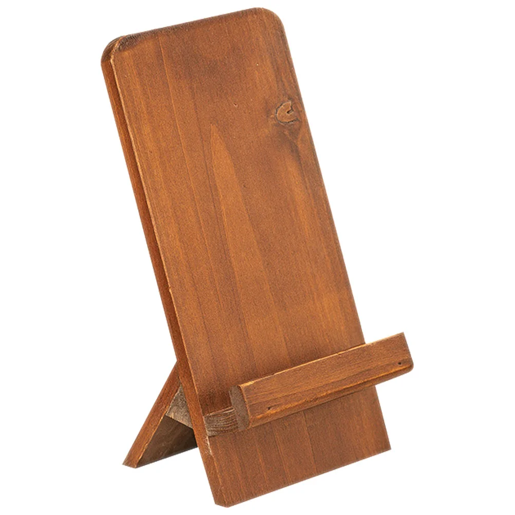 

Intelligent Recipe Rack Office Mobile Phone Holder Wood Smartphone Stand Desktop Adornment
