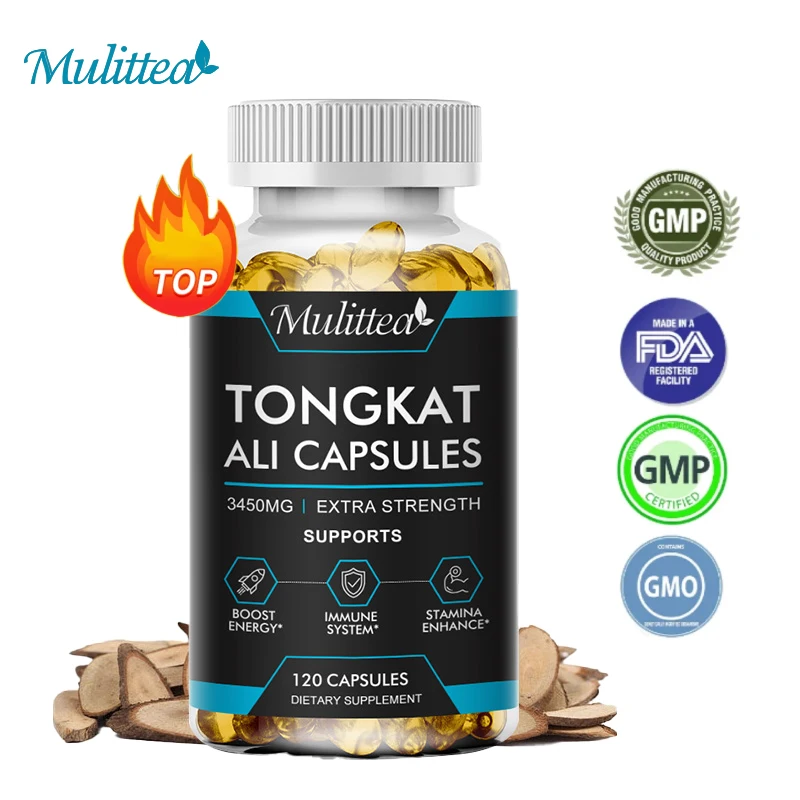 

Mulittea 3450 Mg Tongkat Ali Extract Capsule for Men Energy Endurance Supplements NO Fatigue Emotional Stimulating Desire