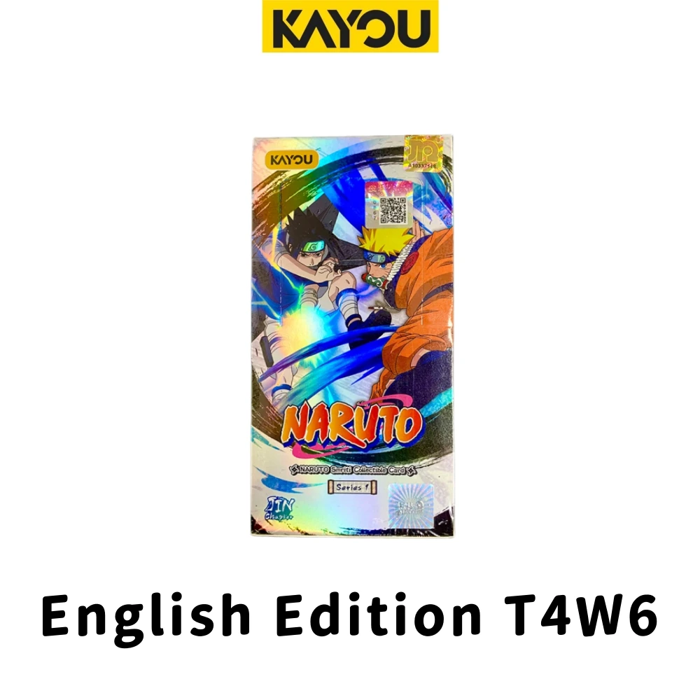 영어판 KAYOU 나루토 카드 T2W9 T4W6 T4W7 T2W8 애니메이션 상품 컬렉션 플래시 카드 어린이 장난감 선물