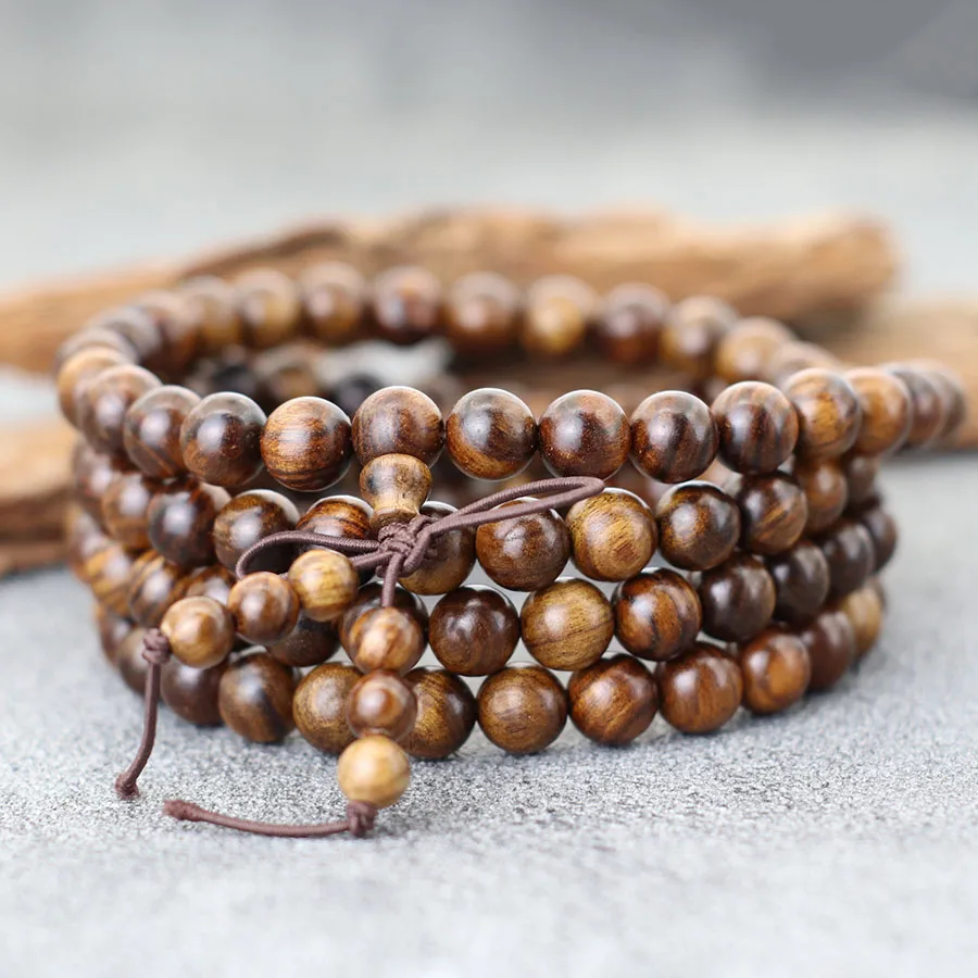 Natural Wooden Bracelet For Men Meditation Healing