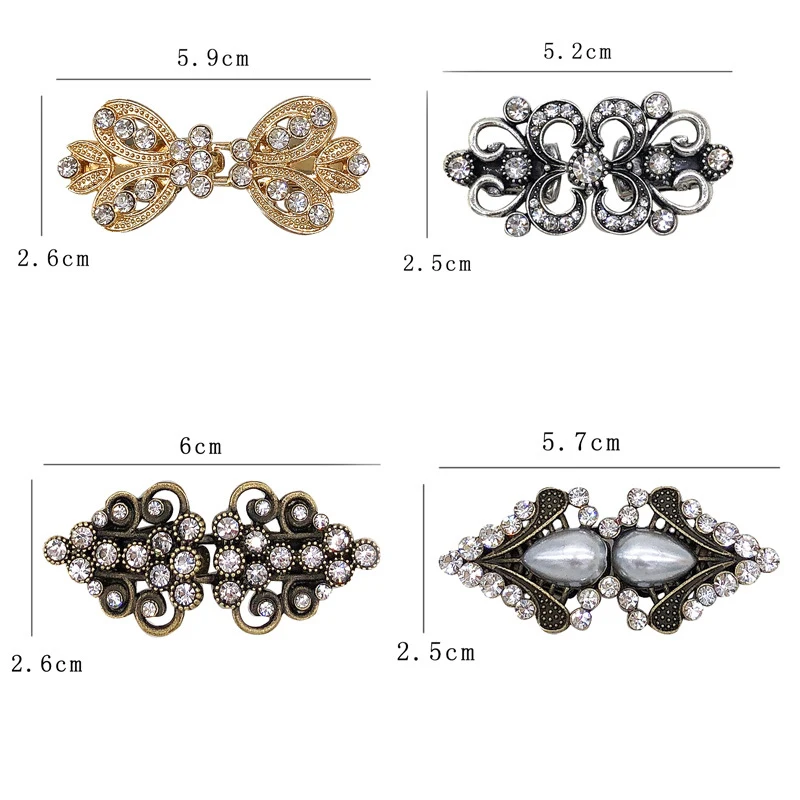 1 pz fiore spilla spilla strass sciarpa di seta scialle fibbia donne vestito da partito Cardigan maglione chiusura abbigliamento spille Clip gioielli